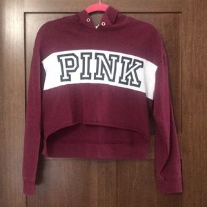 PINK cropped hoodie
